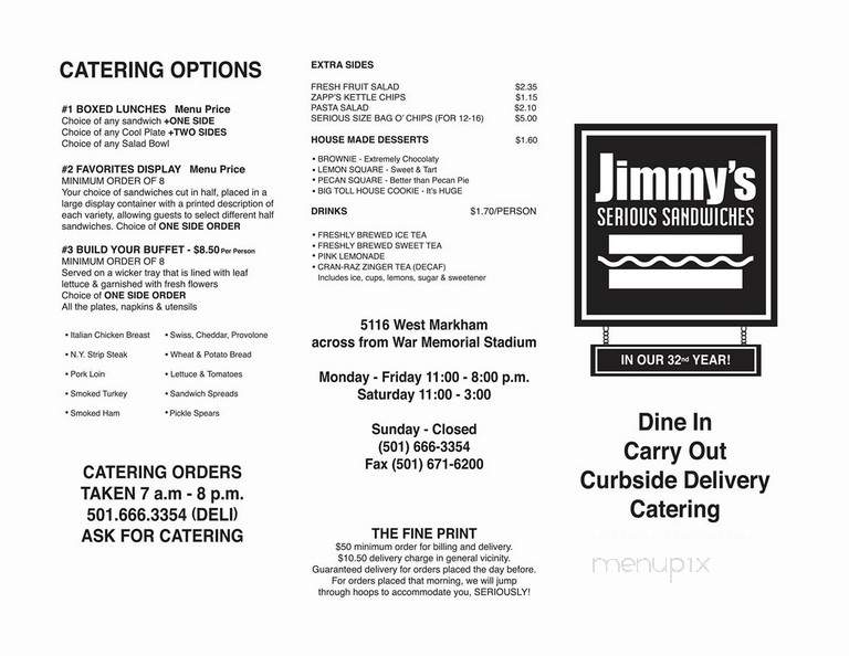 Jimmy's Serious Sandwiches - Little Rock, AR