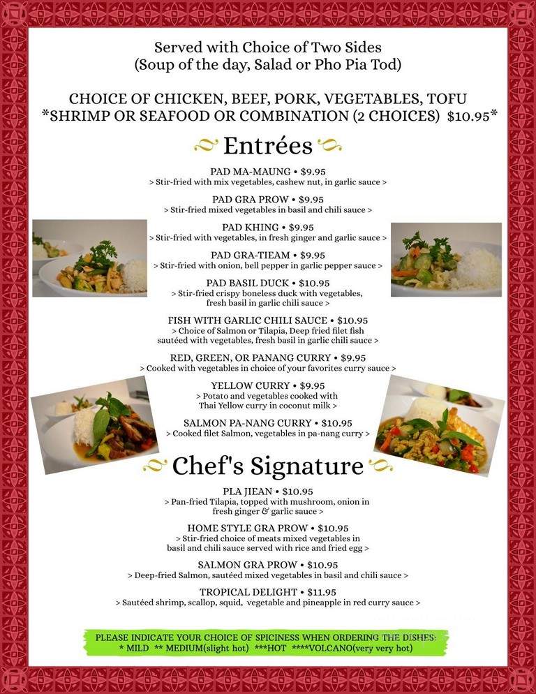 Siri Thai - Athens, GA menu_pic