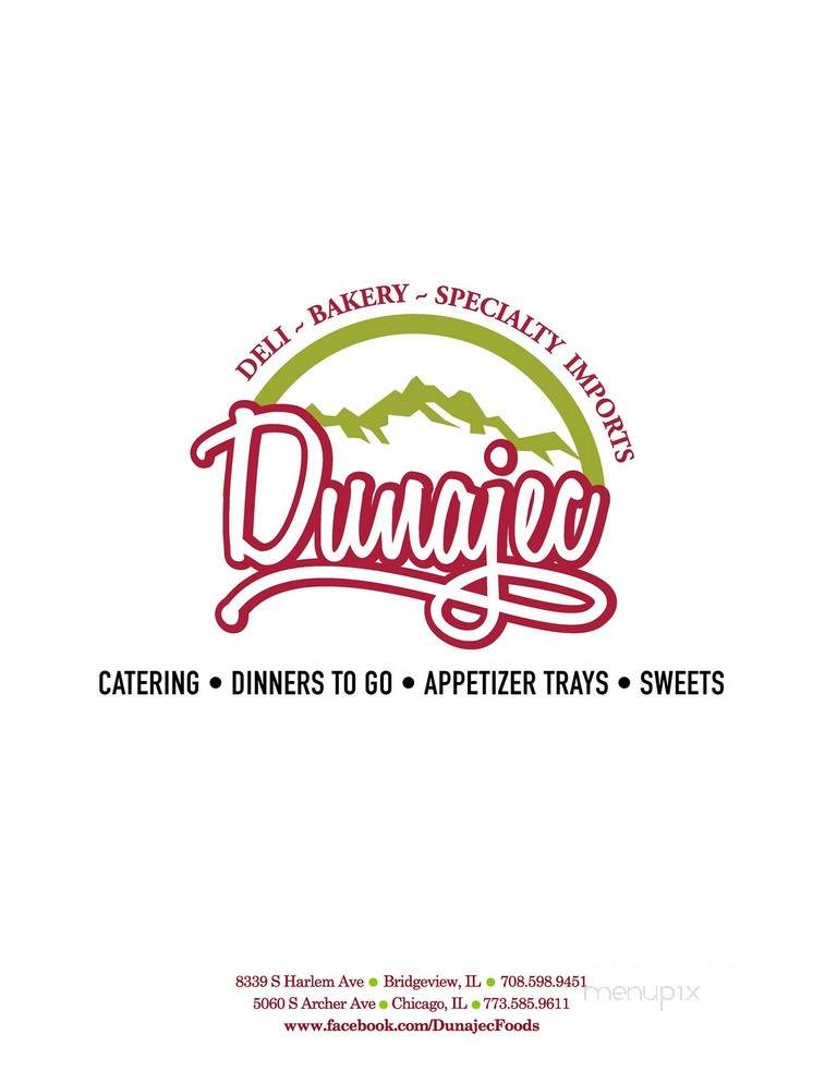 Dunajec Bakery & Deli - Bridgeview, IL menu_pic