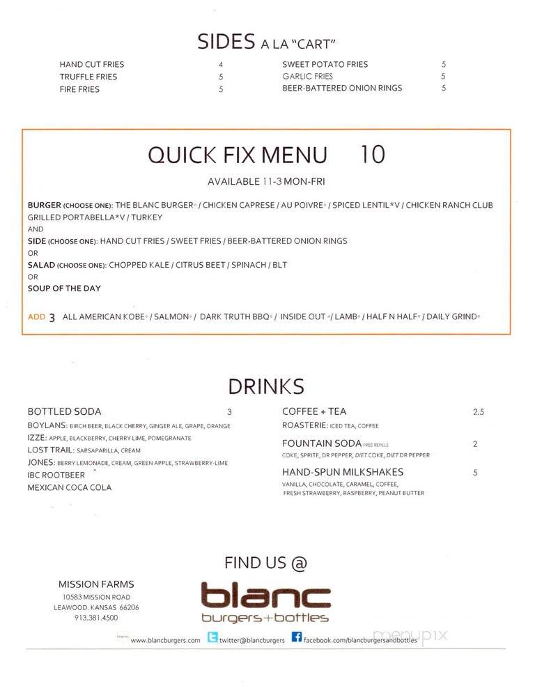 Blanc Burgers + Bottles - Leawood, KS