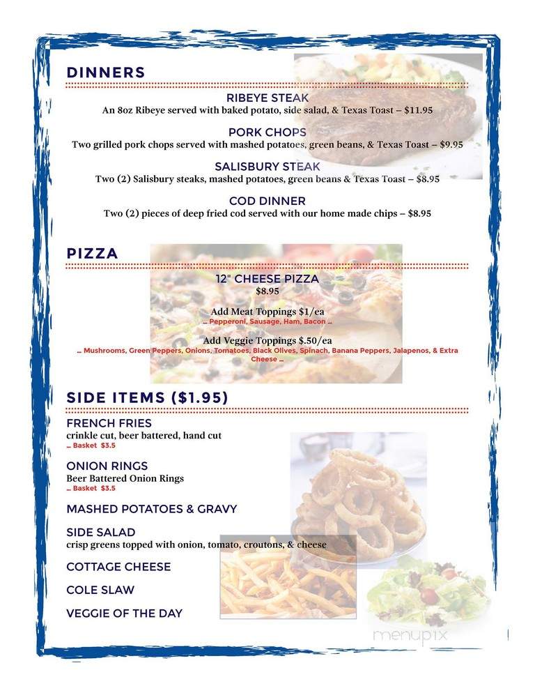 Robbie's Pub - Indianapolis, IN menu_pic