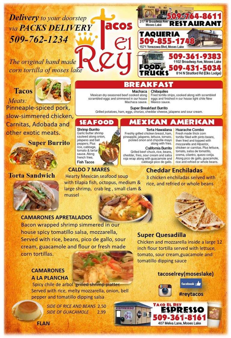 Tacos El Rey - Moses Lake, WA menu_pic
