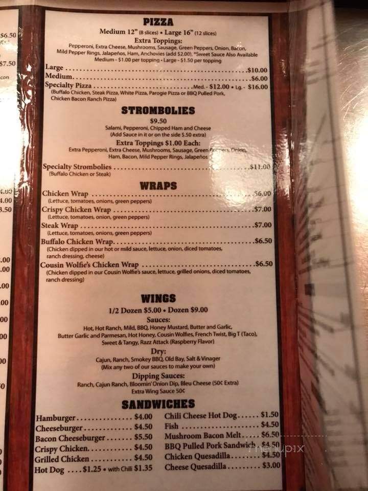 Mosscreek Hall & Pizza Shop - Northern Cambria, PA menu_pic