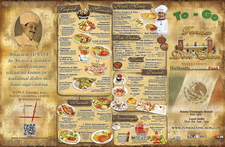 Fonda don Chon - Covina, CA menu_pic