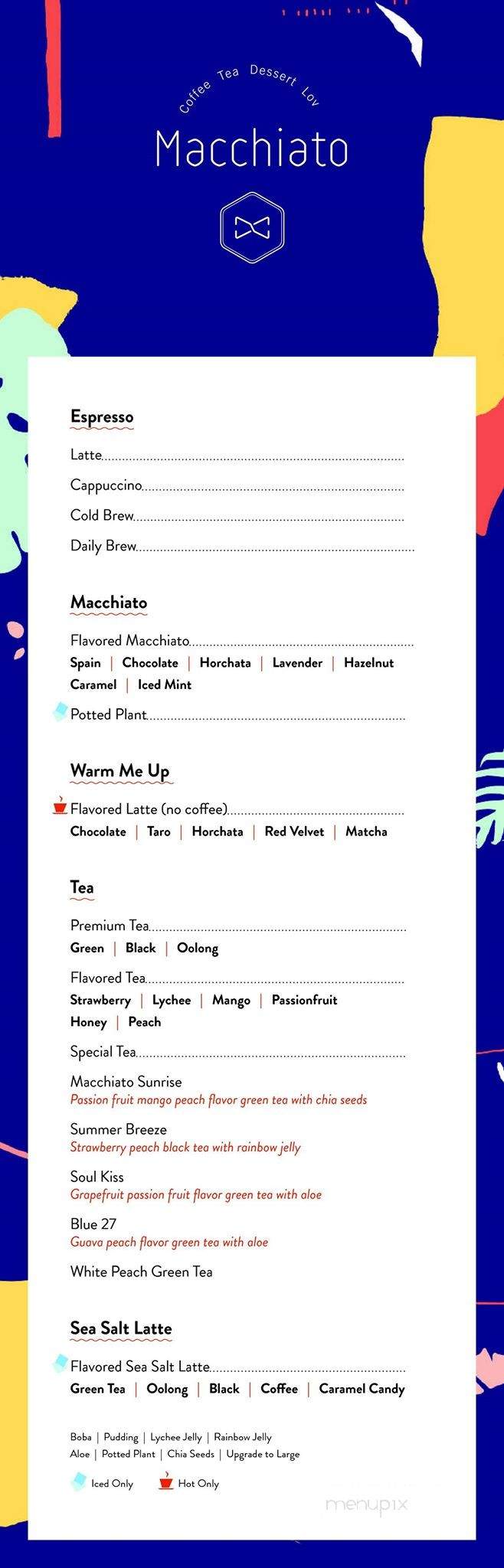Main Tea Outlet - Santa Ana, CA menu_pic