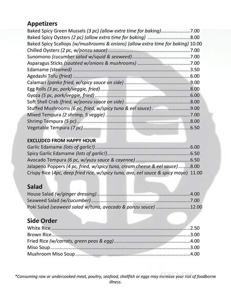 Zen 5 - San Diego, CA menu_pic