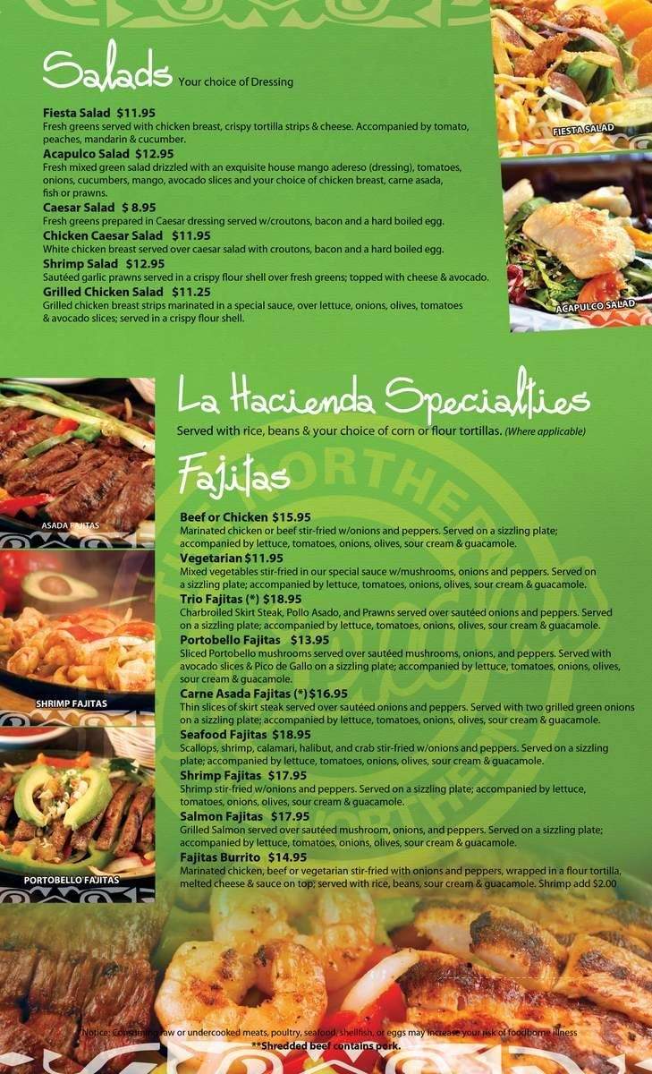 La Hacienda - Gold Bar, WA menu_pic