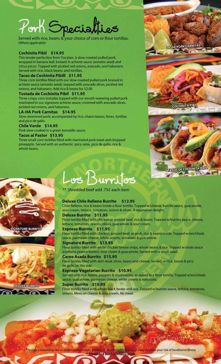 La Hacienda - Gold Bar, WA menu_pic