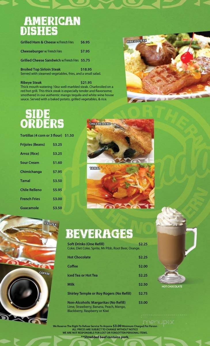 La Hacienda - Gold Bar, WA menu_pic
