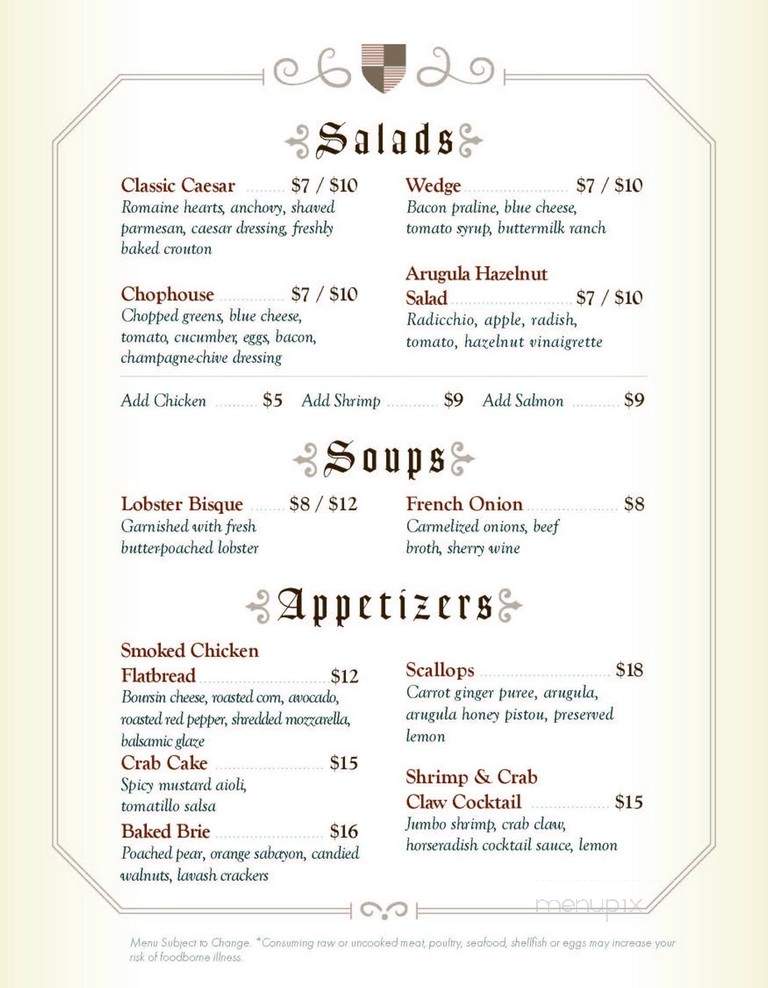 Lord Essex Tavern and Grill - Rochester, MN menu_pic