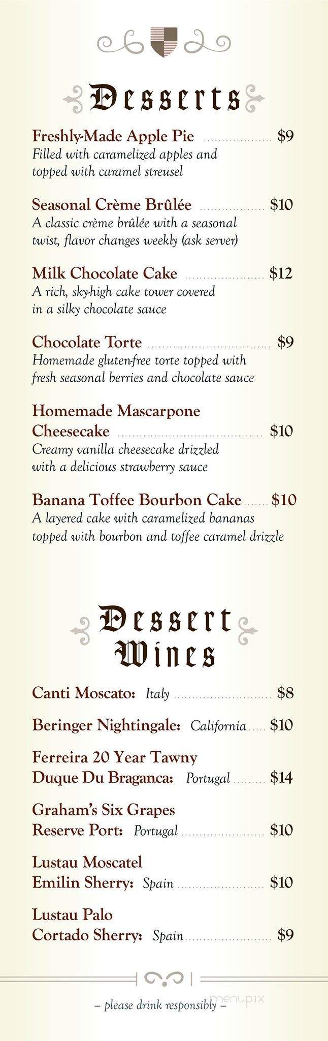 Lord Essex Tavern and Grill - Rochester, MN menu_pic