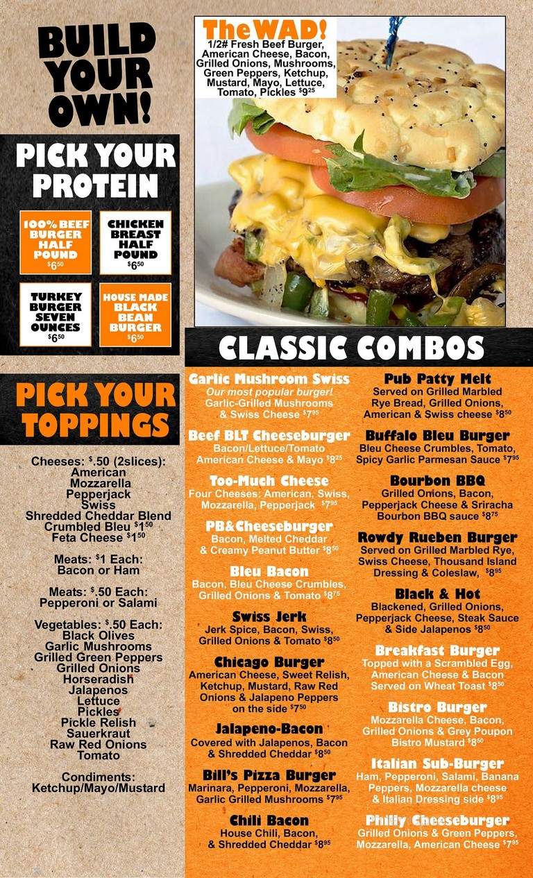 Clover Club - Tiffin, OH menu_pic