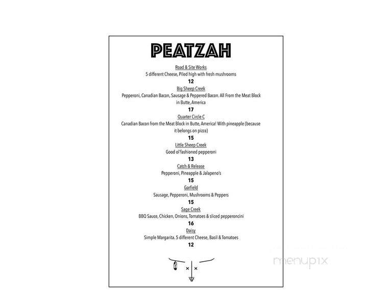Peat Bar - Lima, MT menu_pic
