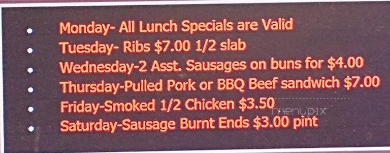 Fritz's Smoked Meats - Leawood, KS menu_pic