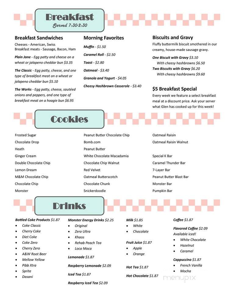 Cookie Jar - Sioux Falls, SD menu_pic