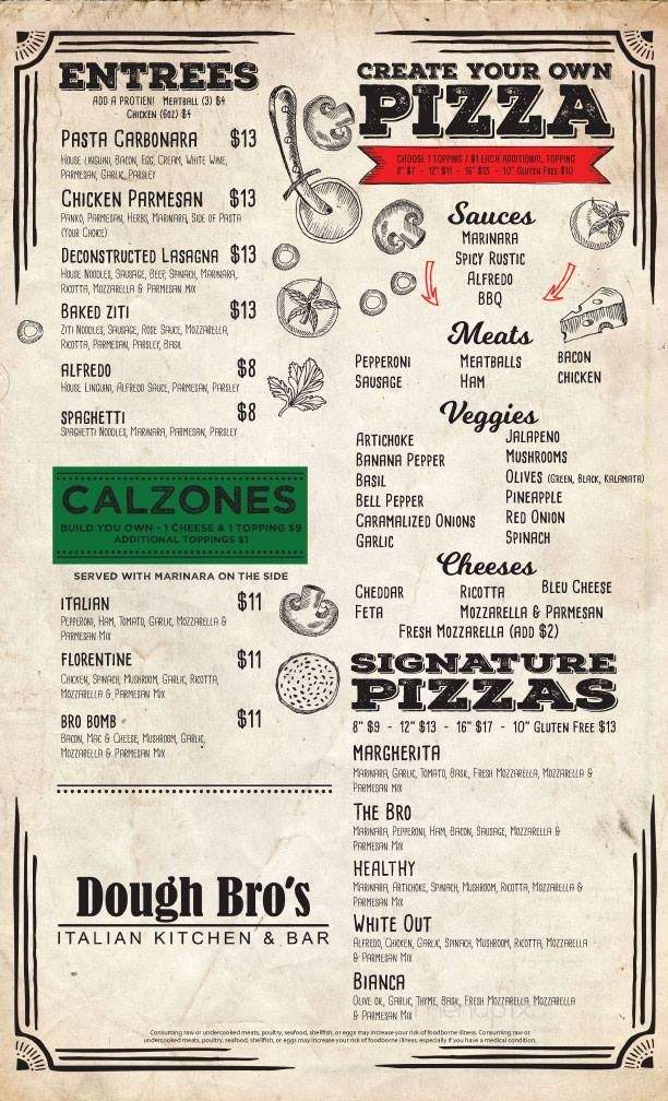 Dough Bro's - Dallas, TX menu_pic