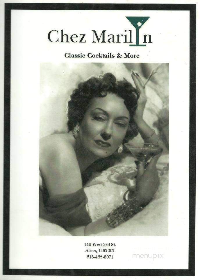 Chez Marilyn - Alton, IL menu_pic