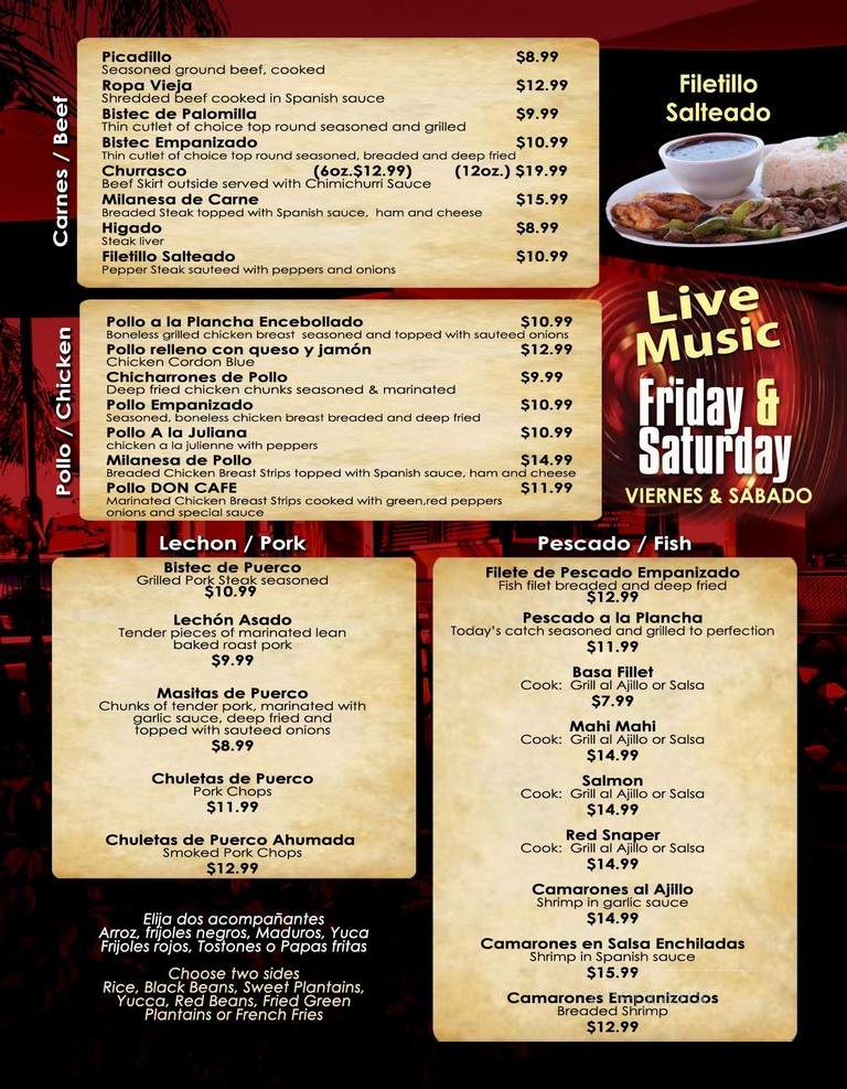 Don Cafe - West Palm Beach, FL menu_pic