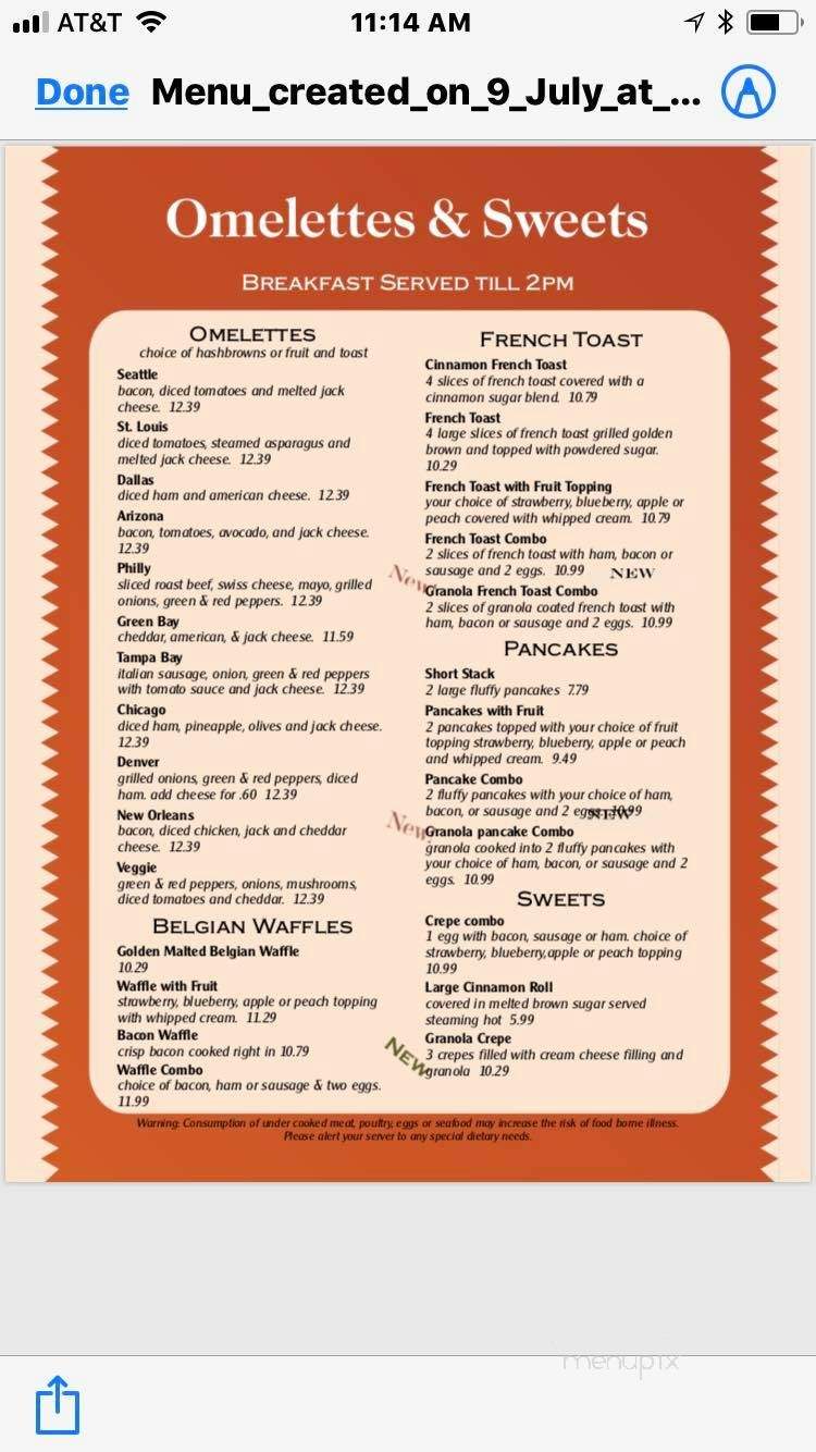 Smith's Family Restaurant - Greenwood, DE menu_pic