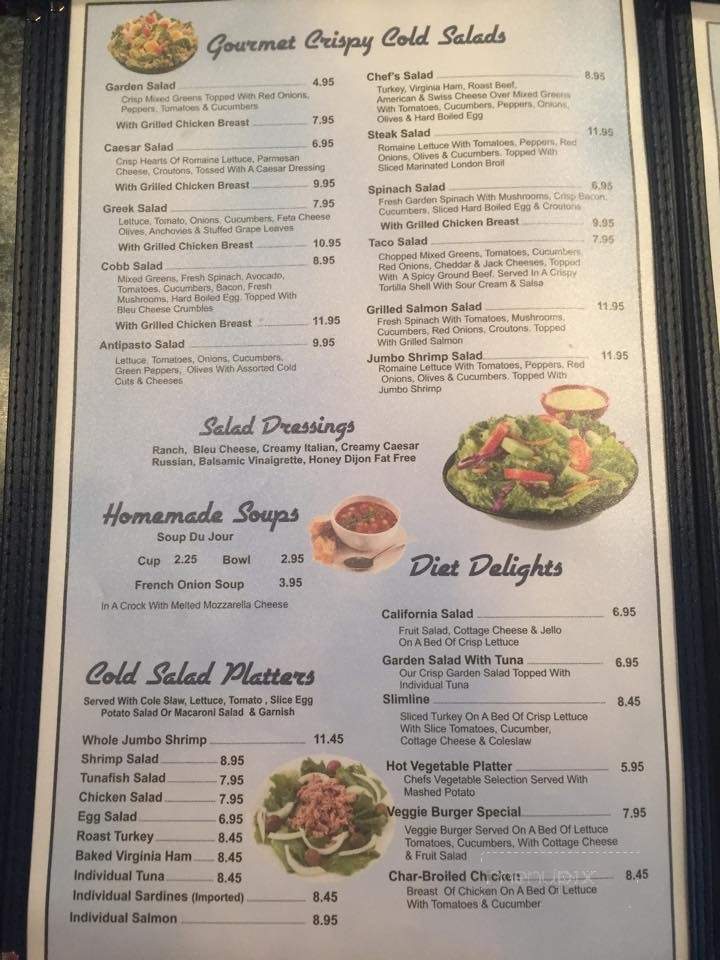 Schodack Diner - Castleton On Hudson, NY menu_pic