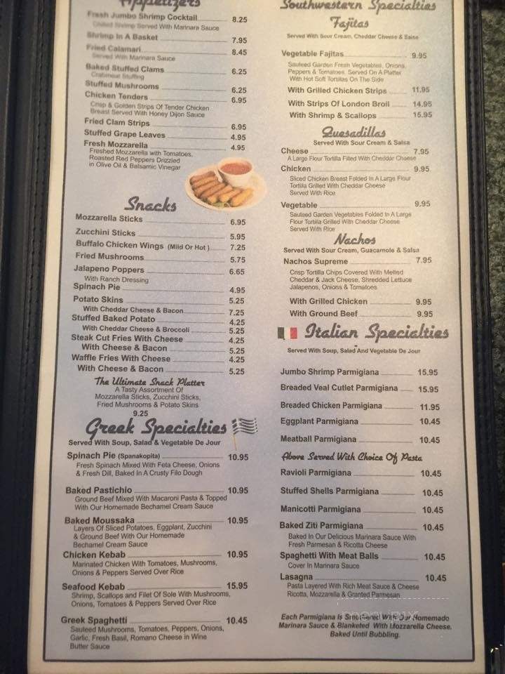 Schodack Diner - Castleton On Hudson, NY menu_pic