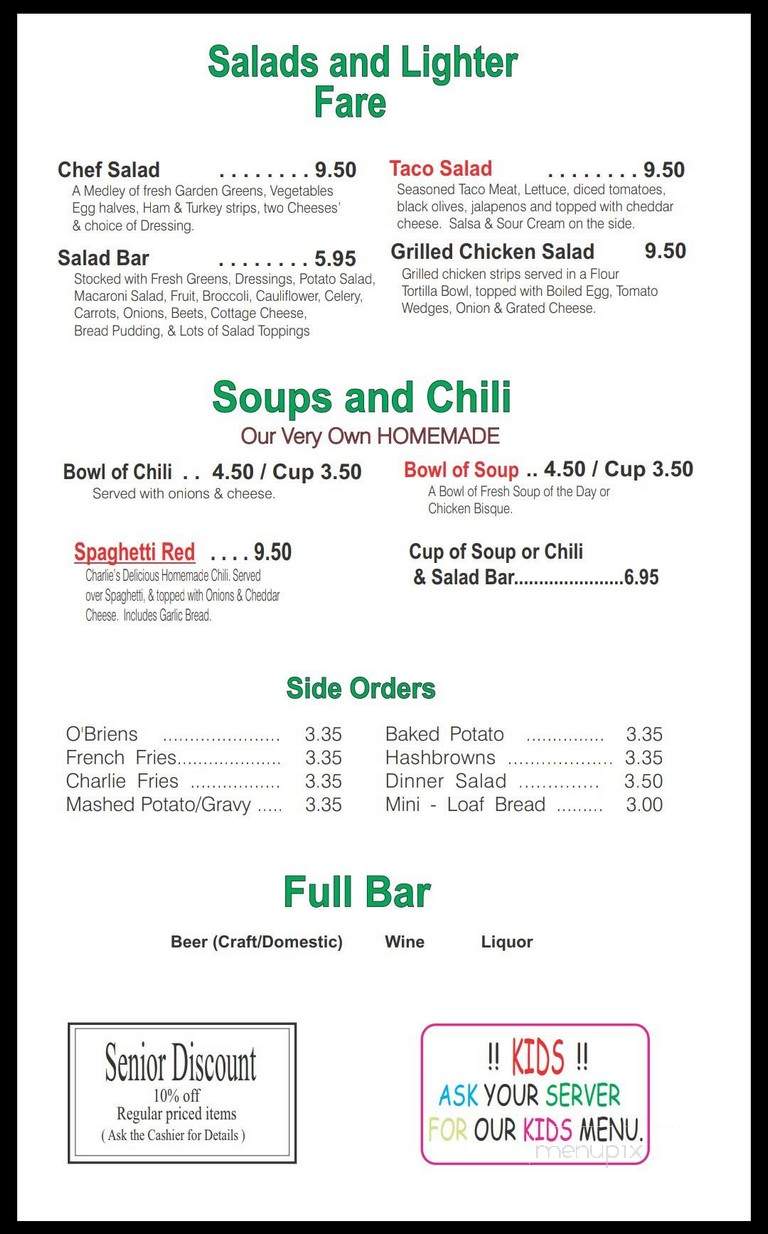 R & R Lounge - Great Falls, MT menu_pic
