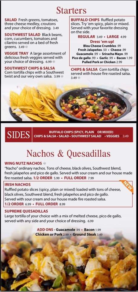 Wing Nutz - Orem, UT menu_pic
