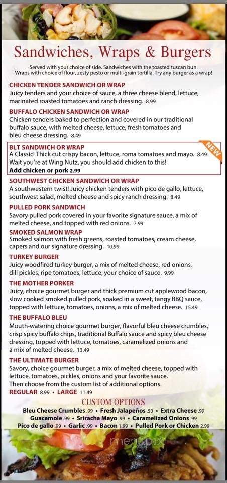 Wing Nutz - Orem, UT menu_pic