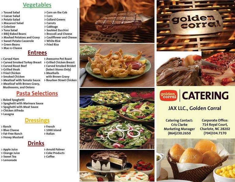 Golden Coral - Greenville, SC menu_pic