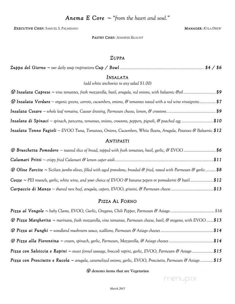 Pulcinella's - South Burlington, VT menu_pic