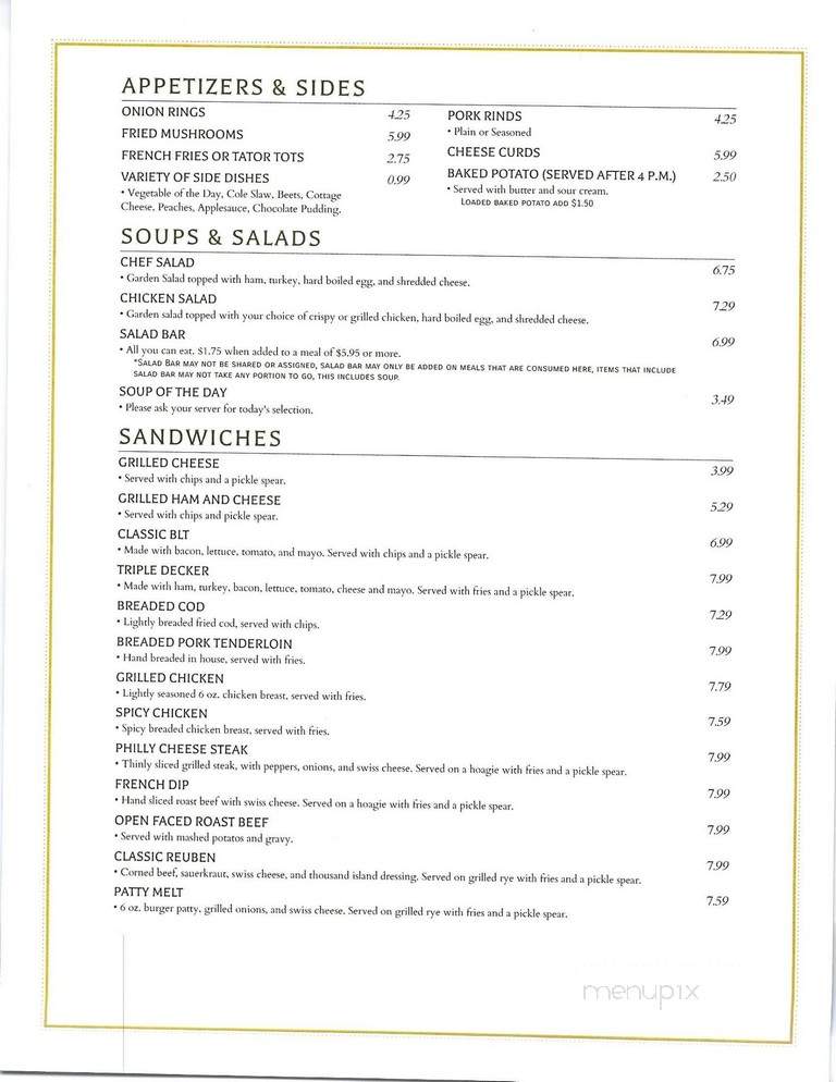 Camerons Country Cafe - Holts Summit, MO menu_pic