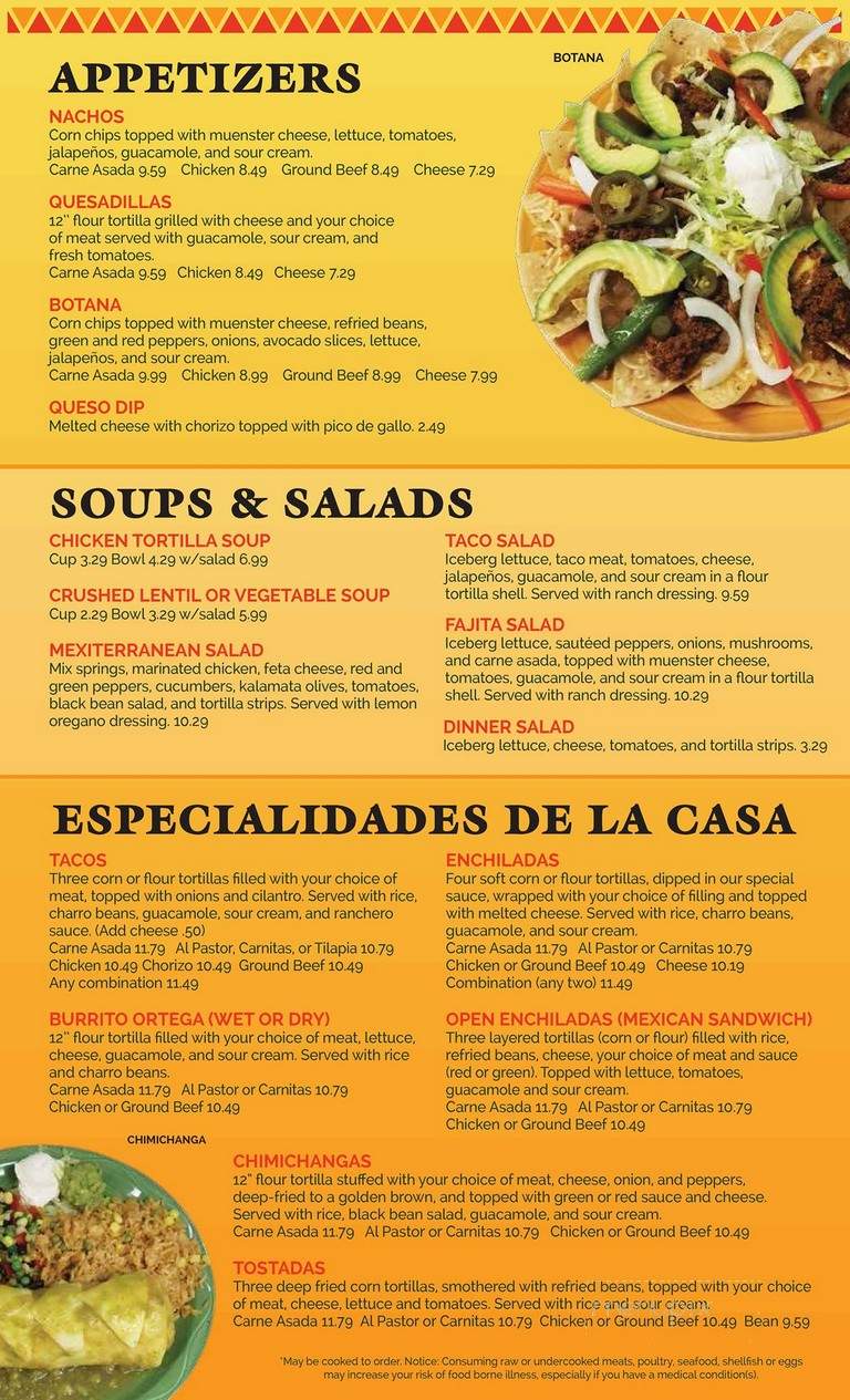 El Mariachi - Walled Lake, MI menu_pic