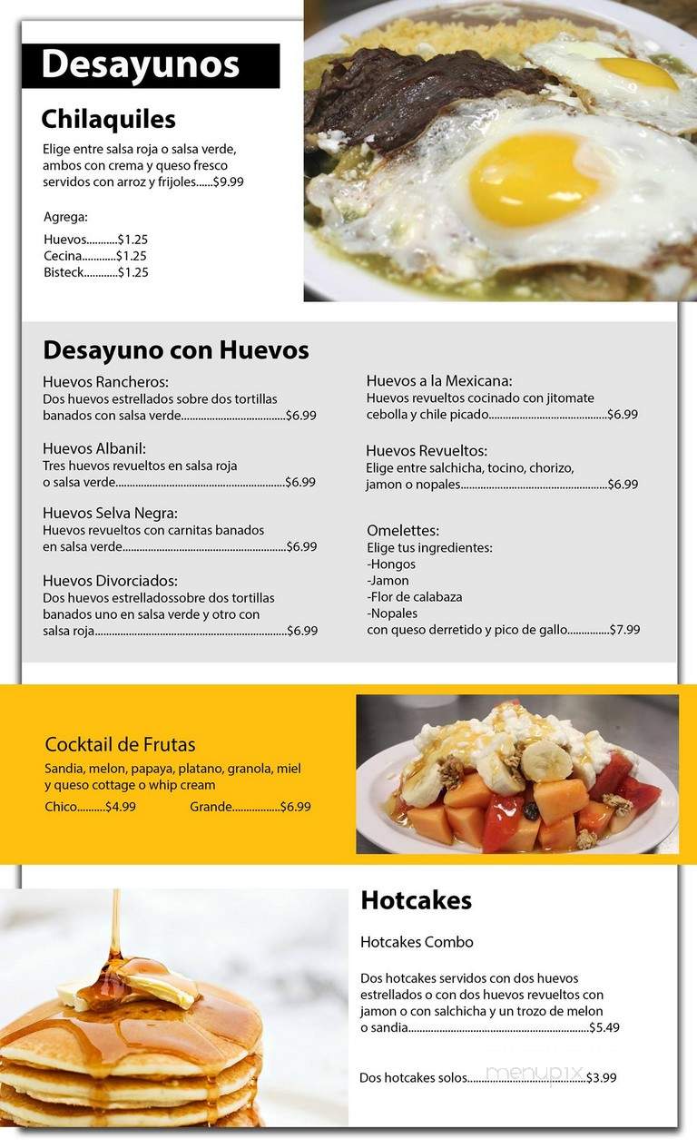 El Df - Anaheim, CA menu_pic