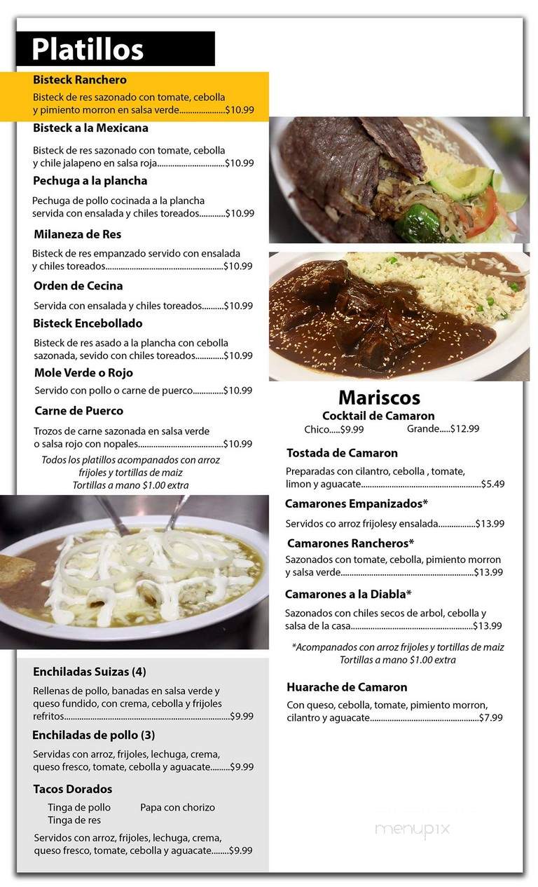 El Df - Anaheim, CA menu_pic