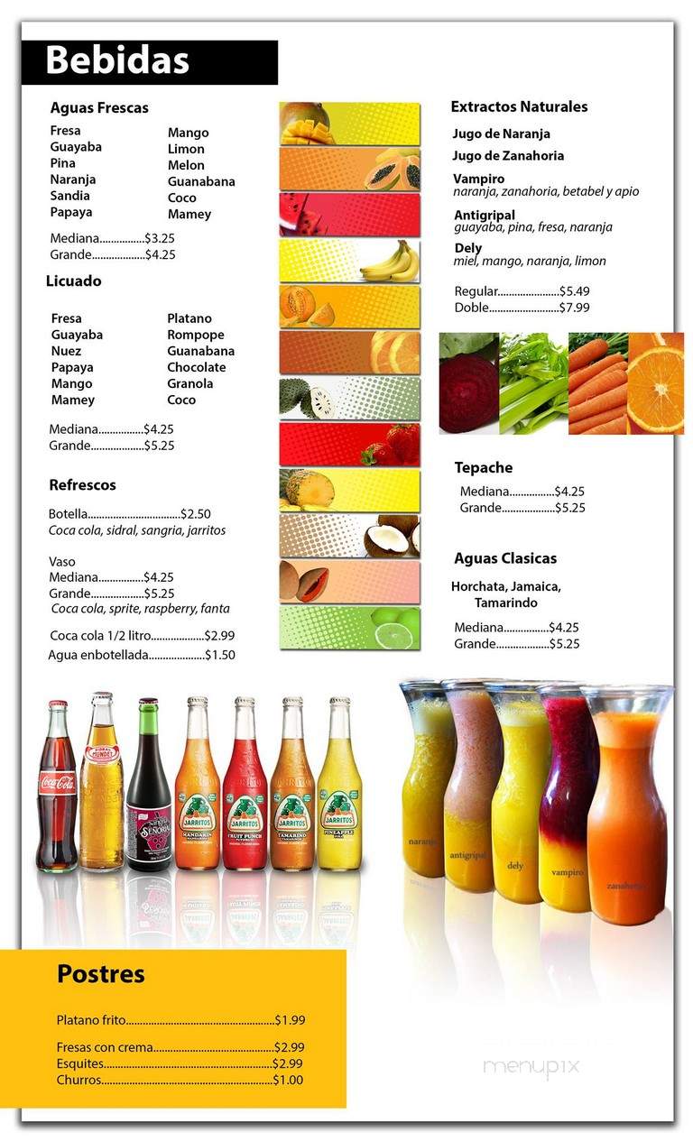 El Df - Anaheim, CA menu_pic