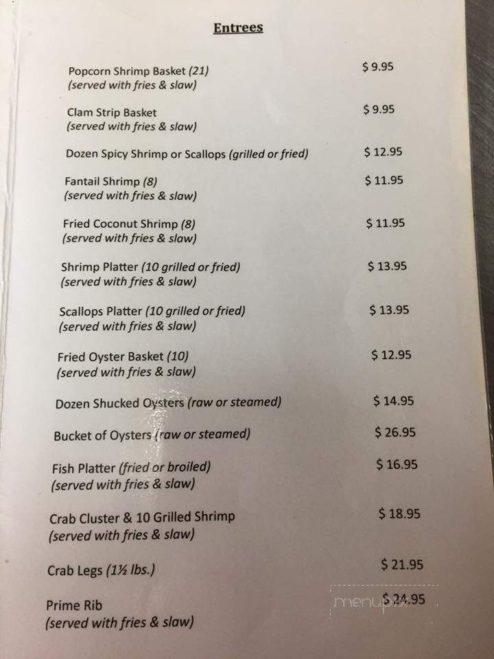 Harry's Local Bar - Aiken, SC menu_pic