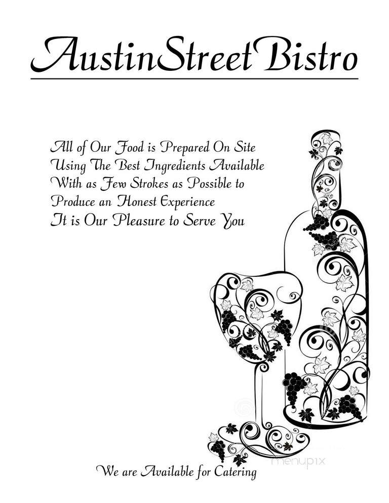 Austin Street Bistro - Jefferson, TX menu_pic