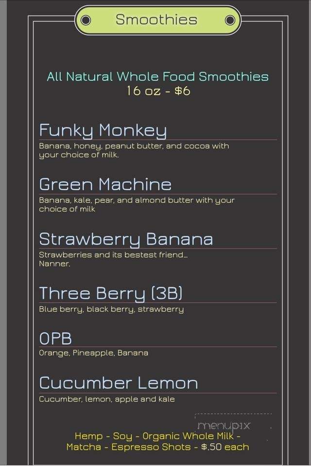 Rogue Coffee Roasters - Grants Pass, OR menu_pic