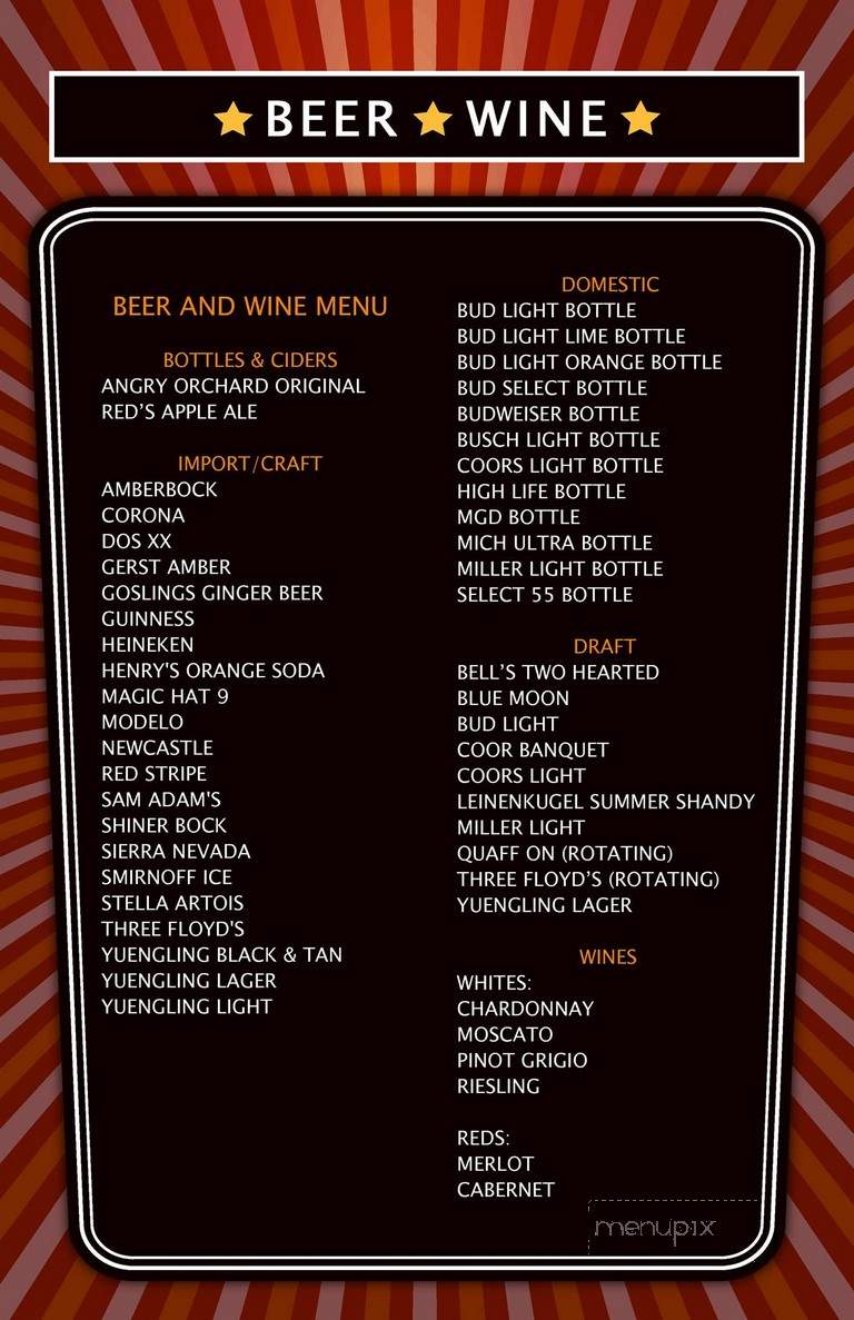 Lamasco Bar - Evansville, IN menu_pic