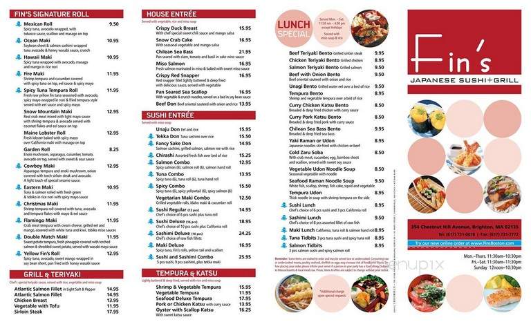 Fin's Sushi + Grill - Brighton, MA