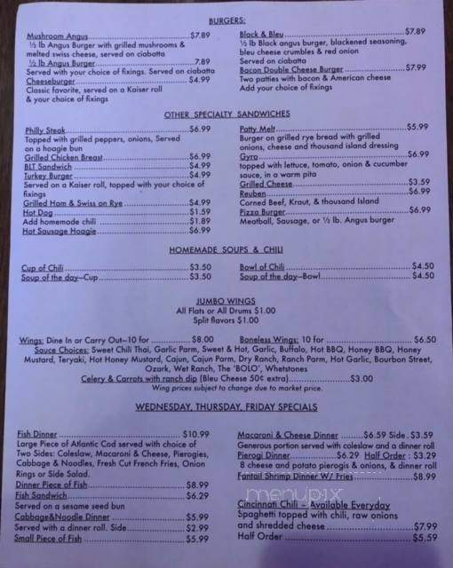 University At Larchmont - Warren, OH menu_pic
