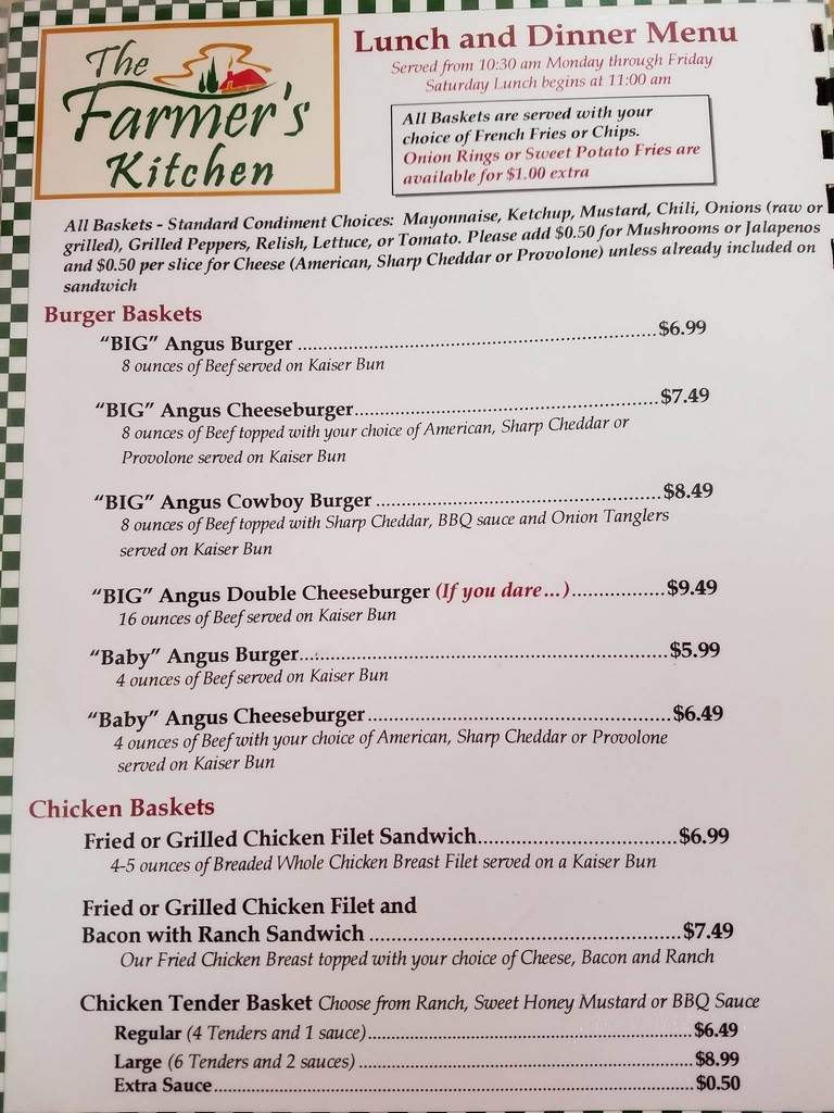 Farmers Kitchen - Hermiston, OR menu_pic