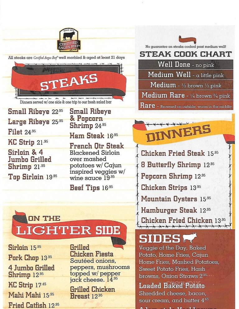 Poor Boys Steakhouse - Casper, WY menu_pic