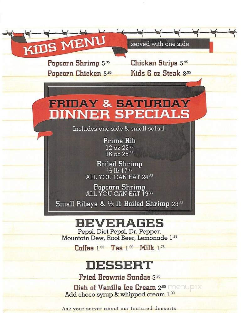 Poor Boys Steakhouse - Casper, WY menu_pic