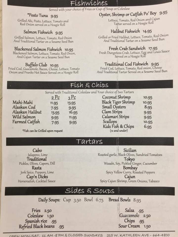 Fisherman's Market - Coeur D'Alene, ID menu_pic