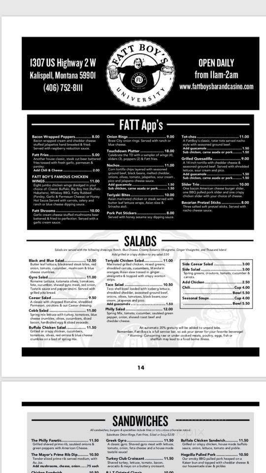 Fatt Boys Bar & Grille - Kalispell, MT