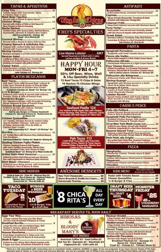 Tequila Chicas - Miami Beach, FL menu_pic