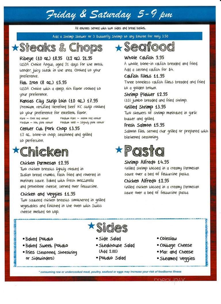 Dugout Lounge - Monroe City, MO menu_pic