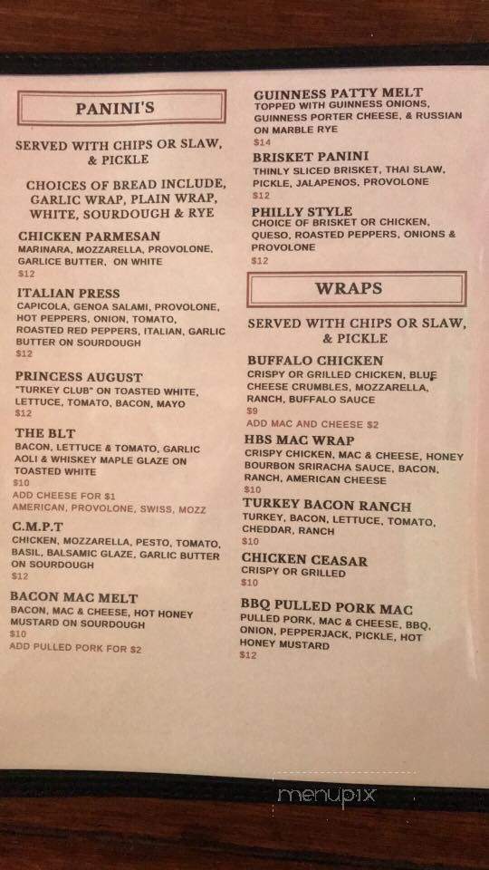 Kings Tavern - Saratoga Springs, NY menu_pic