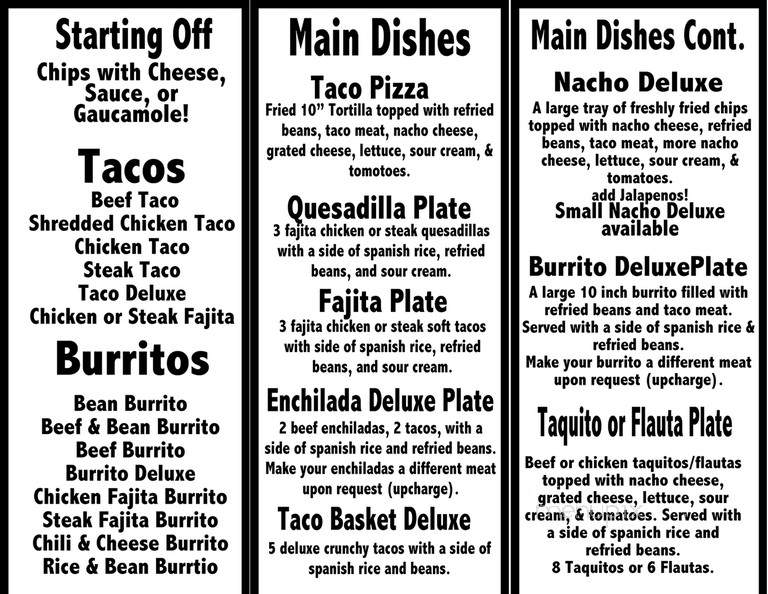 Mission Taco - Killeen, TX menu_pic